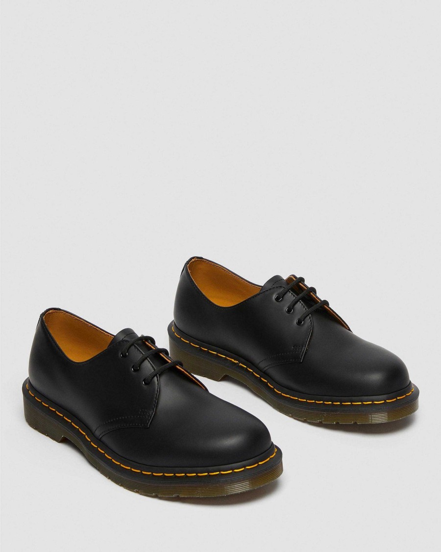 La Mia Genealogia Dr. Martens Scarpe Stringate | Scarpe Oxford Lisce 1461 In Pelle Liscio Nero