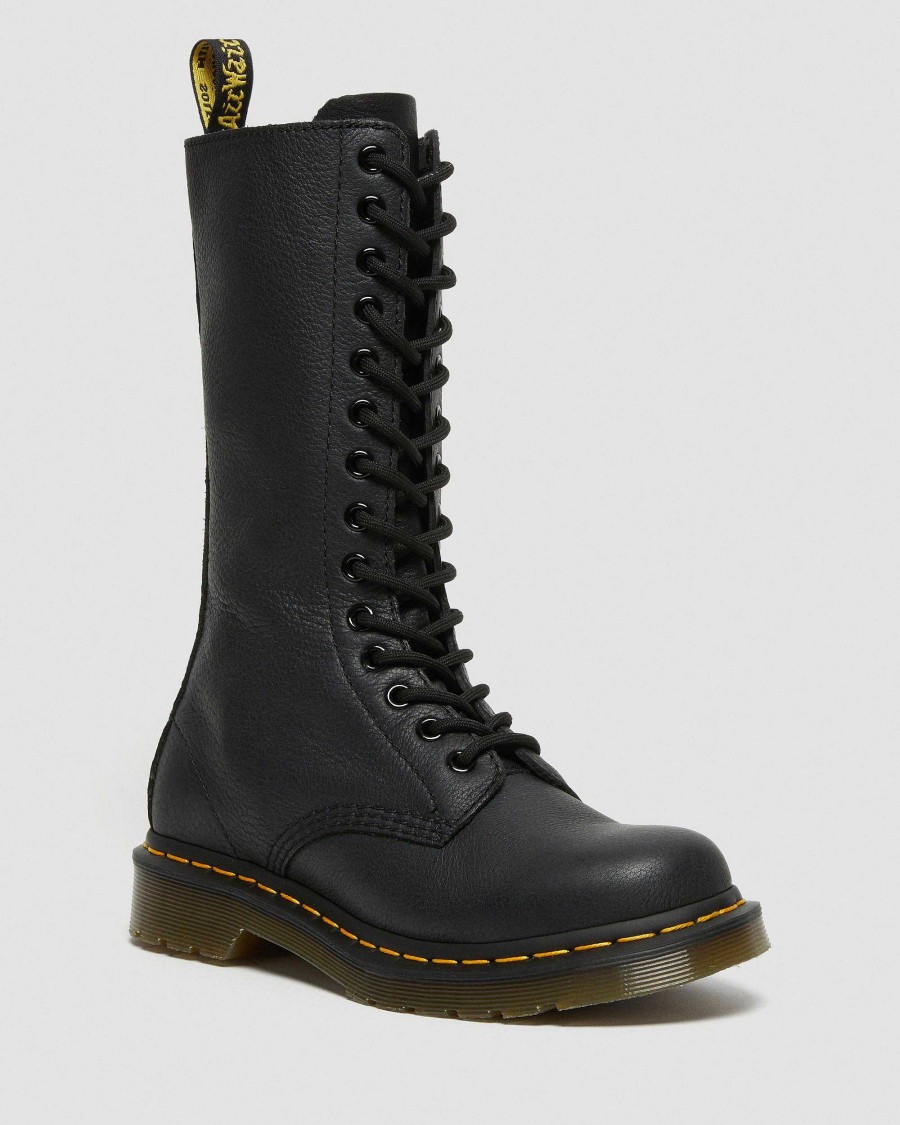 Le Signore Dr. Martens Tenie | Stivali Alti In Pelle Virginia 1B99 Alti Nero: Virginia