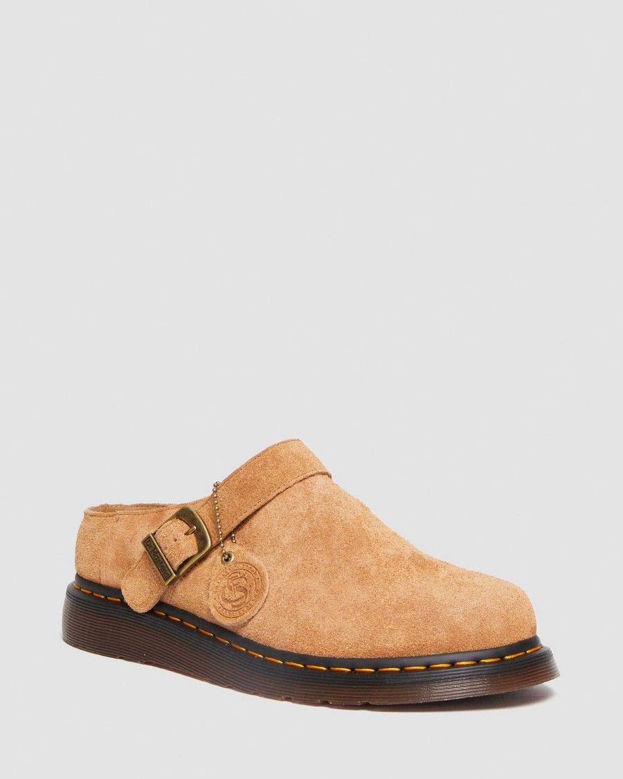 Le Signore Dr. Martens Pantofole | Isham Desert Oasis Pelle Scamosciata -Lipokkaat Sabbia+Marrone: Pelle Scamosciata Dell'Oasi Del Deserto