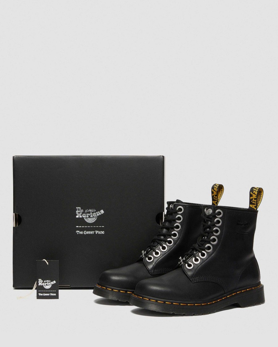 La Mia Genealogia Dr. Martens Tenie | 1460 La Grande Rana -Nahkamaiharit Musta: La Nuova Illusione Oleosa