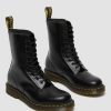 La Mia Genealogia Dr. Martens Tenie | 1490 Stringata Alta In Pelle Liscia -Maiharit Liscio Nero