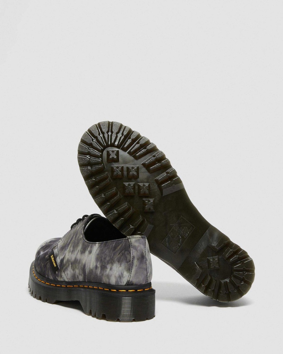 Le Signore Dr. Martens Scarpe Con Plateau | 1461 Scarpe Bex Pleasures Tie Dye Nero+Bianco: Tie-Dye