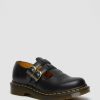 Le Signore Dr. Martens Scarpe Nere | 8065 Mary Jane In Pelle Liscia -Kengat Liscio Nero