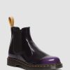 La Mia Genealogia Dr. Martens Maihari Vegani | Stivaletti Chelsea Lucidi Vegani 2976 Black/Rich Purple — Oxford Rub Off