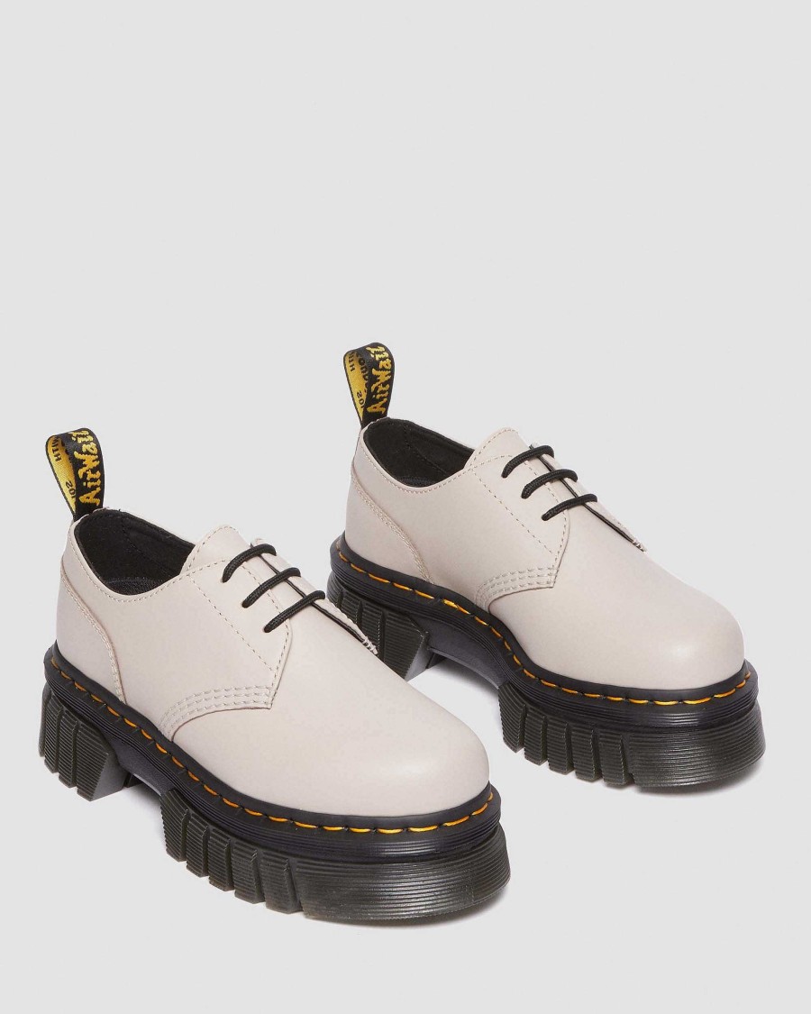 Le Signore Dr. Martens Scarpe Con Plateau | Piattaforma In Pelle Audrick Nappa Lux - Kengat Talpa Vintage — Nappa Lux