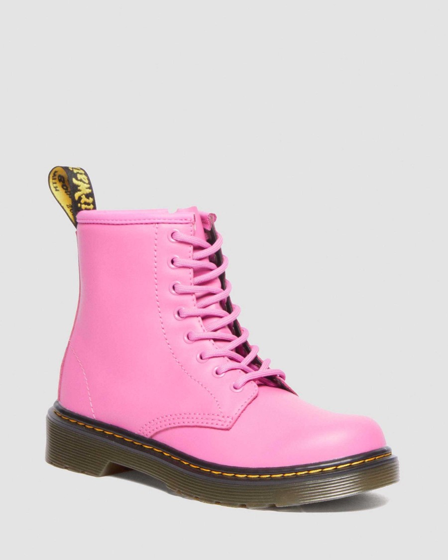 Bambini Dr. Martens Maihar Per Bambini | 1460-Stivaletti In Pelle Da Bambino Rosa Dell'Usato — Romario