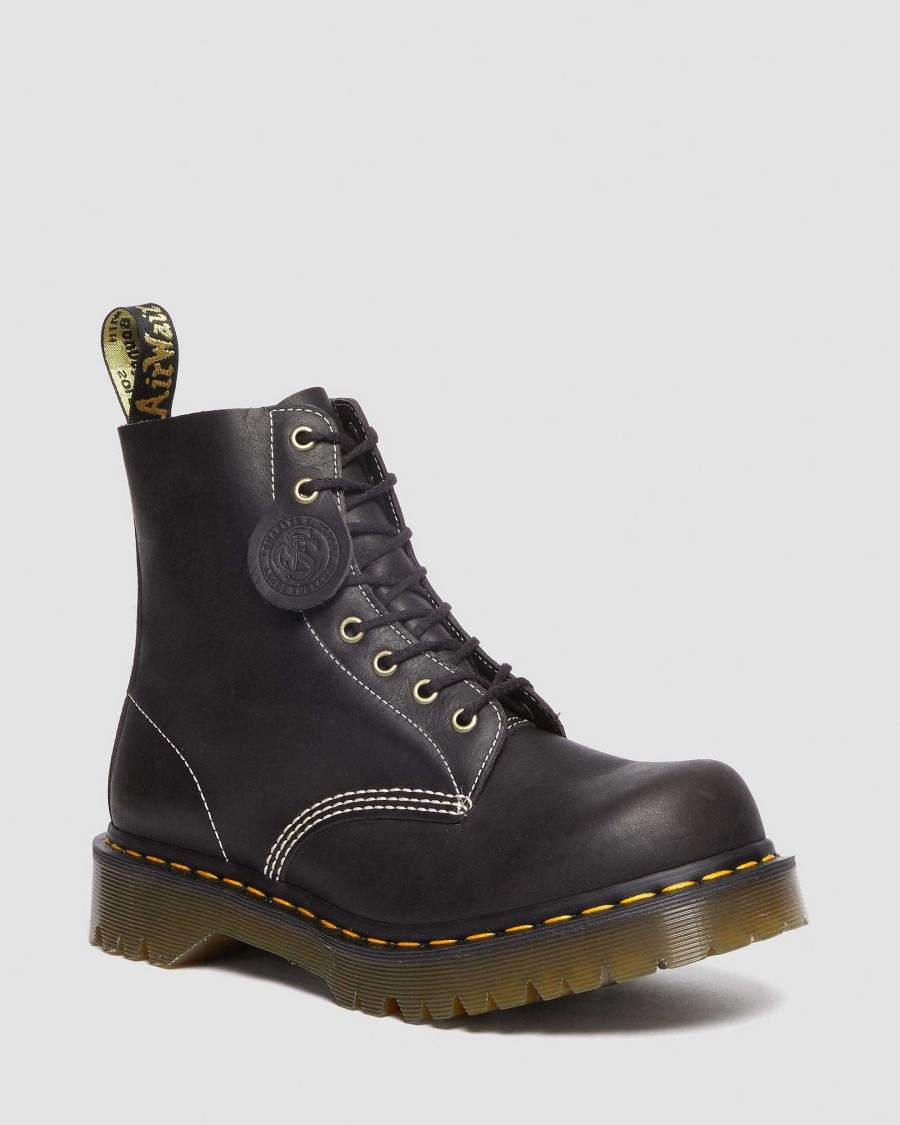 La Mia Genealogia Dr. Martens Tenie | 1460 Pascal Phoenix Pelle Stringata -Maiharit Grigio Antracite