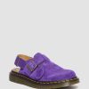 Le Signore Dr. Martens Pantofole | Slingback Jorge Made In England Violetti — Repello Vitello Scamosciato (Gum Oil)