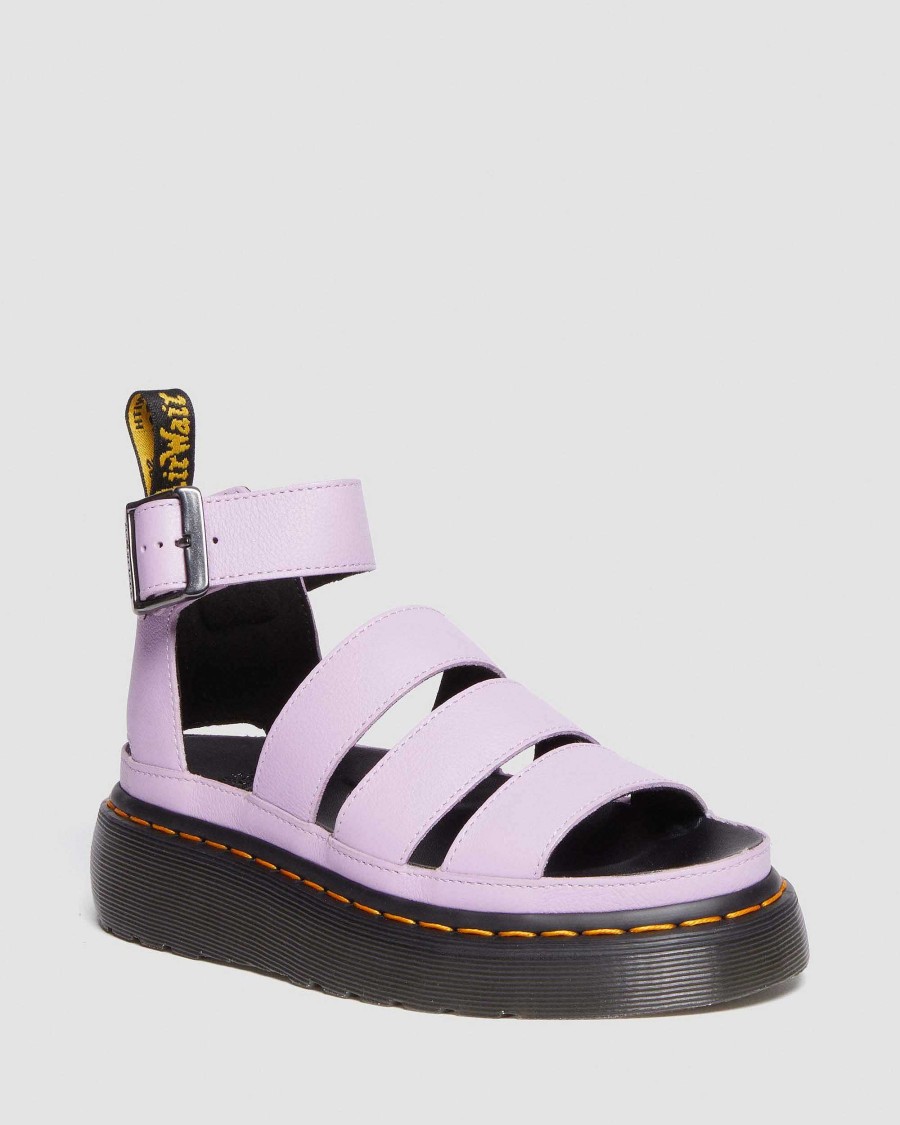 Le Signore Dr. Martens Sandalo Gladiatore | Sandali Con Plateau E Cinturino In Pelle Clarissa Ii Pisa Lila-Pisa