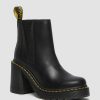 Le Signore Dr. Martens Stivaletti | Stivaletti Chelsea Spence In Pelle Con Tacco Svasato Musta: Sandali