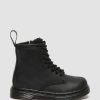 Bambini Dr. Martens Maihar Impermeabili | Spazzole In Pelle Serena 1460 Foderate In Pelliccia Sintetica Per Bambini Nero: Repubblica Impermeabile