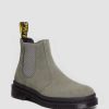 La Mia Genealogia Dr. Martens Formiche Invernali | 2976 Stivaletti Chelsea In Nabuk Fresato Grigio Nichel — Nabuk Milled Wp