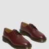 La Mia Genealogia Dr. Martens Scarpe Stringate | 1461 Sotto Copertura Liscio -Nahkakengat Rosso Ciliegia: Liscio