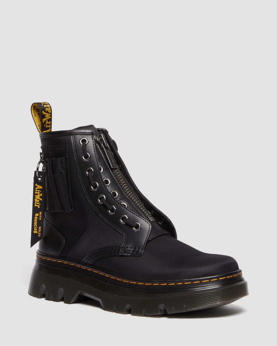 La Mia Genealogia Dr. Martens Calzature Utili | Stivali In Pelle E Nylon Tarik Alpha Industries Nero