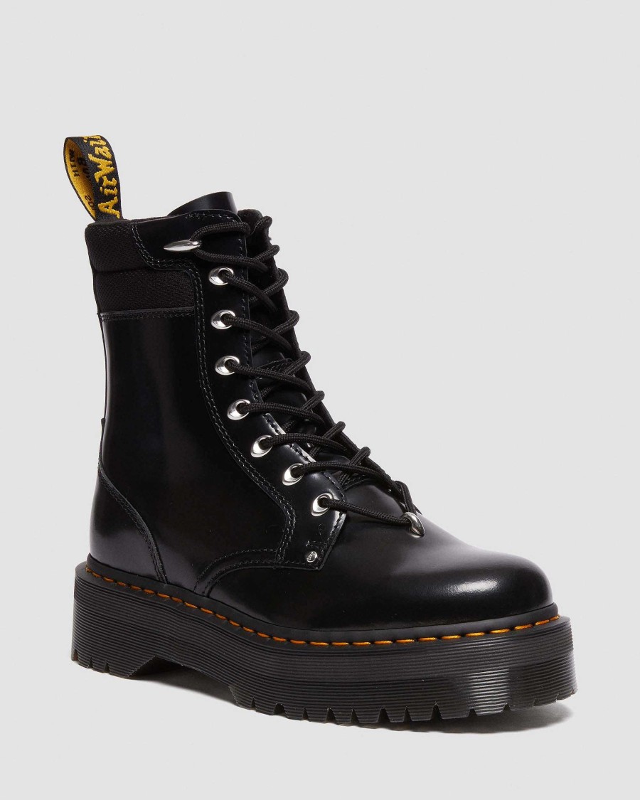 La Mia Genealogia Dr. Martens Formiche Invernali | Piattaforma In Pelle Hardware Jadon Ii -Maiharit Nero: Burro