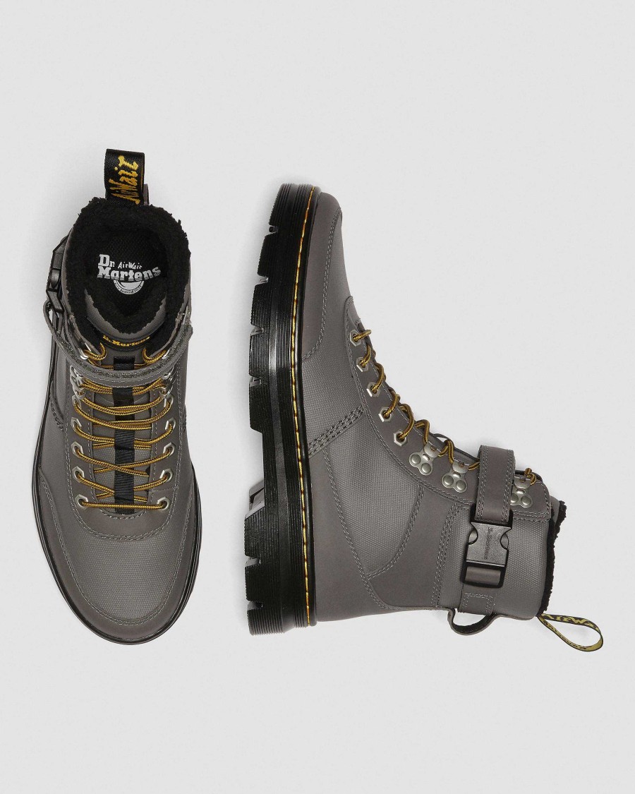 La Mia Genealogia Dr. Martens Calzature Utili | Combs Tech Utilita In Pelliccia Sintetica -Maiharit Metallinharmaa — Grove+Tela Rivestita