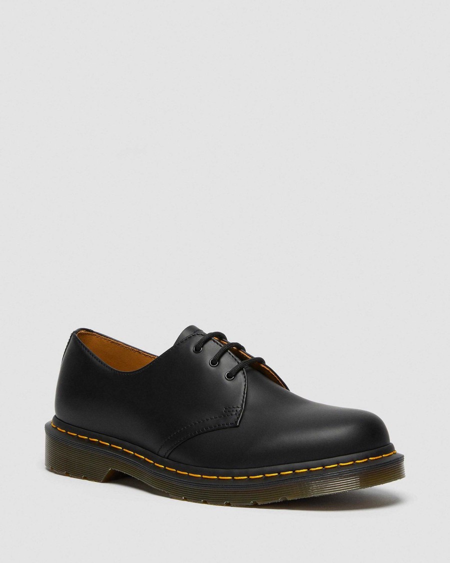 La Mia Genealogia Dr. Martens Scarpe Stringate | Scarpe Oxford Lisce 1461 In Pelle Liscio Nero