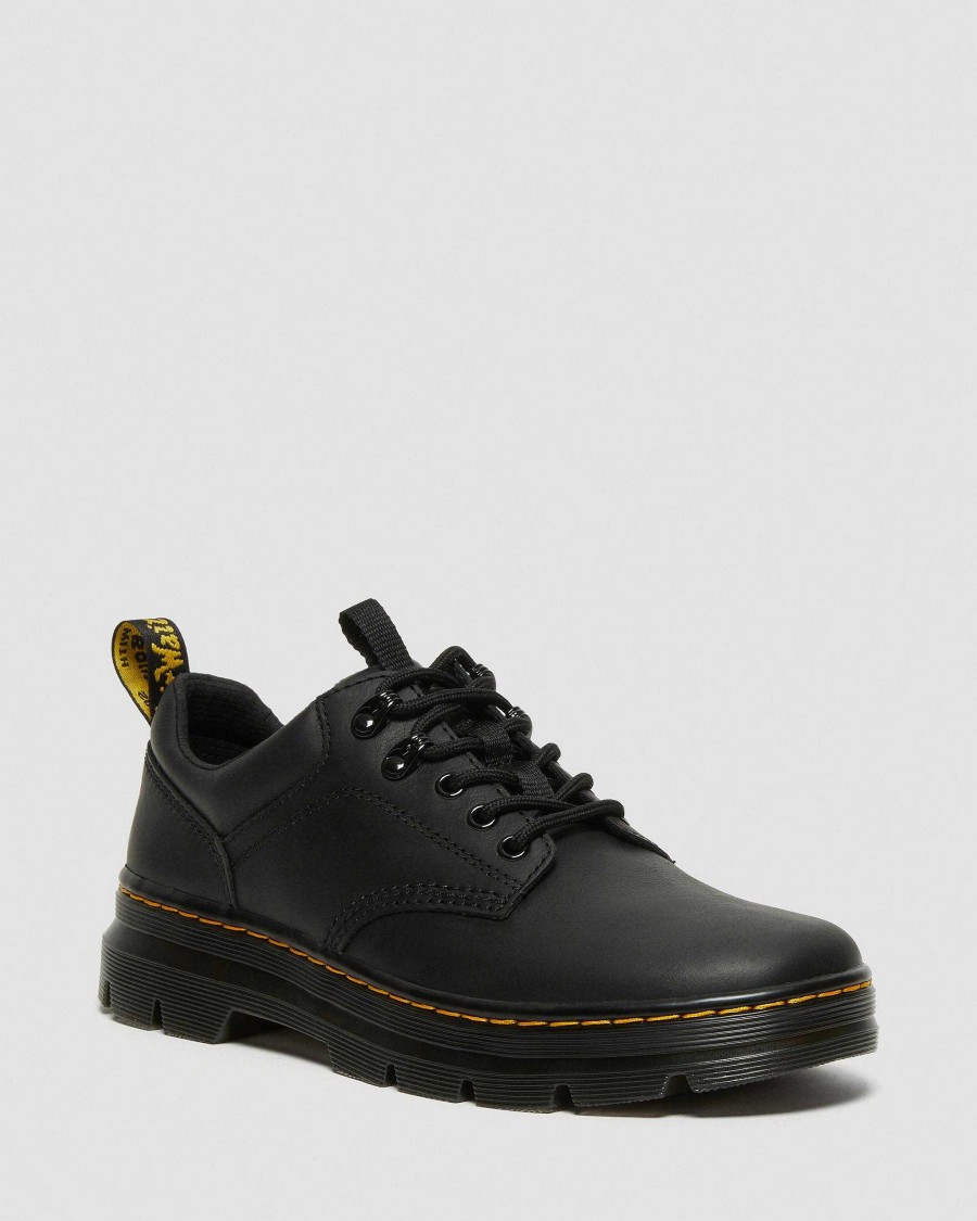 La Mia Genealogia Dr. Martens Scarpe Casual | Utilita In Pelle Reeder Wyoming -Kengat Musta-Wyoming