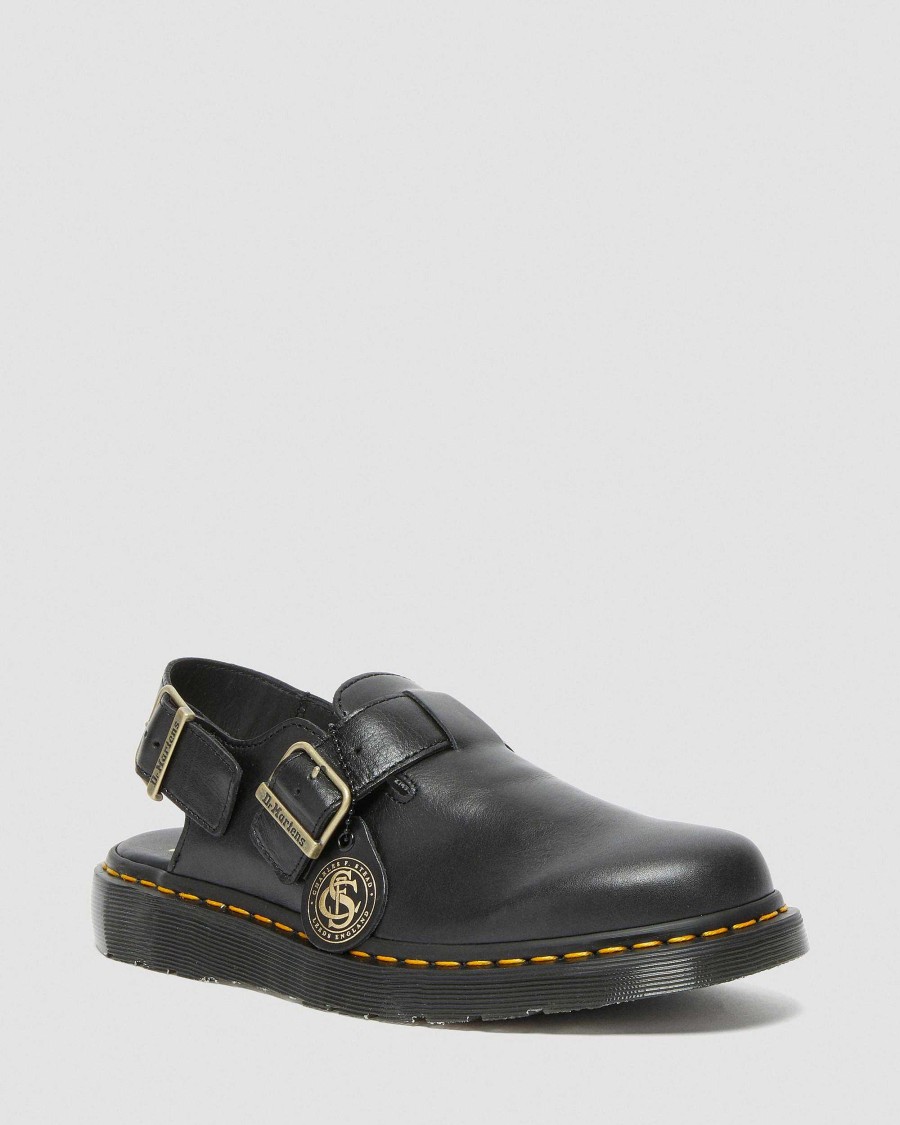 La Mia Genealogia Dr. Martens Sandalo Neri | Slingback Jorge Made In England -Nahkasandaalit Nero