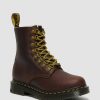 Le Signore Dr. Martens Formiche Invernali | 1460 Pascal Dm Stivaletto Wintergrip In Pelle Marrone: Spazzaneve